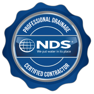 NDS Professional Drainage Contractor Certification (PDCC) badge - Memphis drainage contractor services by Shelby Yard
